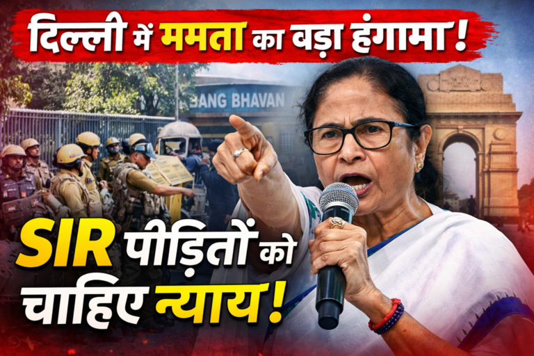 दिल्ली में बंग भवन के बाहर ममता बनर्जी का हंगामा, SIR पीड़ितों के लिए संवेदनशीलता की मांग